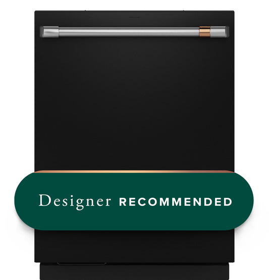 CAFE CDT888P3VD1 CAFé™ CustomFit ENERGY STAR Stainless Interior Smart Dishwasher with Ultra Wash Top Rack and Dual Convection Ultra Dry, LED Lights, 39 dBA Black - CDT888P3VD1