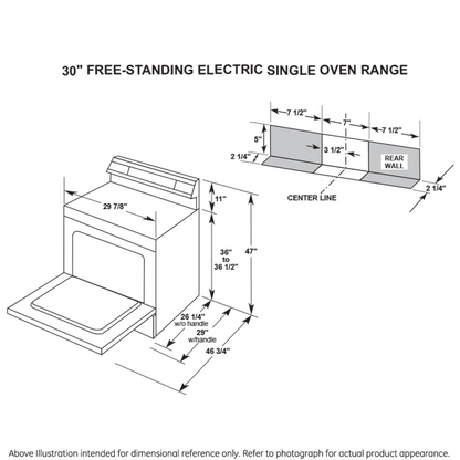 HOTPOINT Hotpoint ENERGY STAR 30" Free-Standing Electric Range White - RBS160DMWW