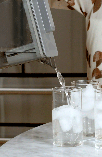 CAFE CJE23DM5WS5 CAFé ENERGY STAR 23.2 Cu. Ft. Smart Counter-Depth 4-Door French-Door Refrigerator in Platinum Glass With Dual-Dispense AutoFill Pitcher Gray - CJE23DM5WS5