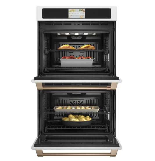 CAFE CTD90DP4NW2 CAFé Professional Series 30" Smart Built-In Convection Double Wall Oven in White - CTD90DP4NW2