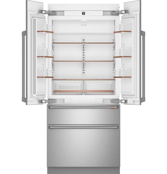 CAFE  36" Integrated French-Door Refrigerator in Stainless Steel - CIP36NP2VS1