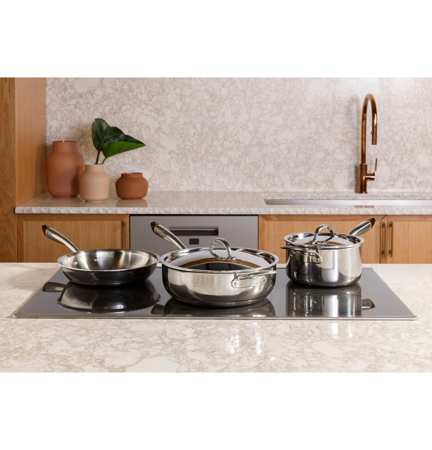 CAFE  Series ENERGY STAR 36" Built-In Touch Control Induction Cooktop in Stainless Steel - CHP90362TSS
