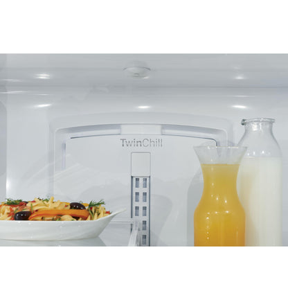 CAFE  ENERGY STAR 22.1 Cu. Ft. Smart Counter-Depth French-Door Refrigerator with Hot Water Dispenser White - CYE22TP4MW2