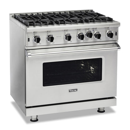 VIKING 36" Open Burner Gas Range Viking 5 Series Green - VGIC53626BIV