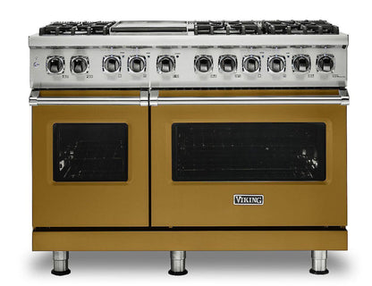 Klein Tools VIKING 48" Dual Fuel Range - Viking 5 Series Gold - VDR5486GGHLP