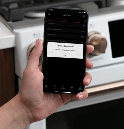 CAFE CGS750P2MS1 CAFé 30" Smart Slide-In, Front-Control, Gas Double-Oven Range with Convection in Stainless Steel - CGS750P2MS1
