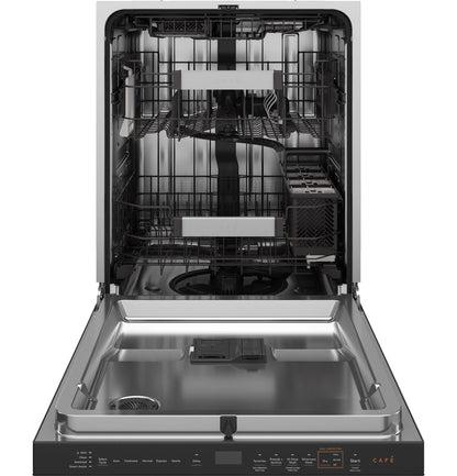 CAFE CDP888M5VS5 CAFé CustomFit ENERGY STAR Stainless Interior Smart Dishwasher with Ultra Wash Top Rack and LED Lights, 39 dBA in Platinum Glass Gray - CDP888M5VS5