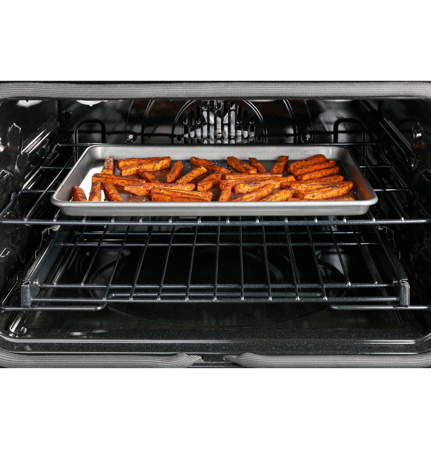 CAFE  30" Smart Slide-In, Front-Control, Radiant and Convection Range White - CES700P4MW2
