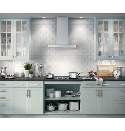 CAFE UVW9301SLSS 30" Smart Designer Wall Mount Hood w/ Perimeter Venting in Stainless Steel - UVW9301SLSS