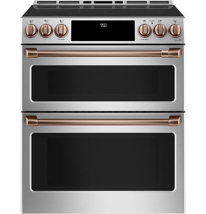 CAFE CHS950P2MS1 CAFé 30" Smart Slide-In, Front-Control, Induction and Convection Double-Oven Range in Stainless Steel - CHS950P2MS1