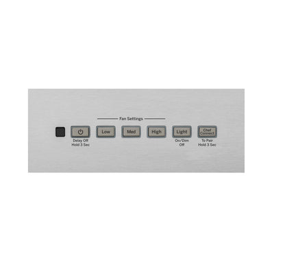 CAFE UVW8301SLSS 30" Designer Wall Mount Hood w/ Dimmable LED Lighting in Stainless Steel - UVW8301SLSS