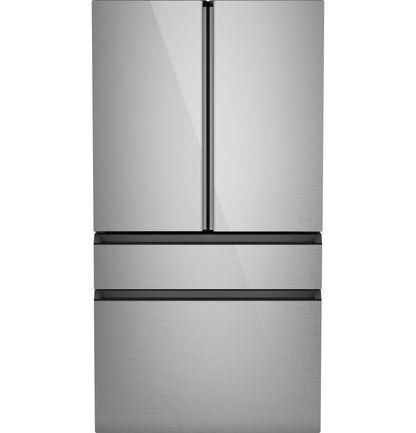 CAFE CJE23DM5WS5 CAFé ENERGY STAR 23.2 Cu. Ft. Smart Counter-Depth 4-Door French-Door Refrigerator in Platinum Glass With Dual-Dispense AutoFill Pitcher Gray - CJE23DM5WS5