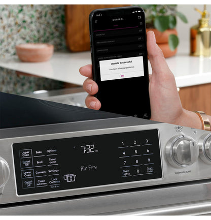 CAFE CGS700P4MW2 CAFé 30" Smart Slide-In, Front-Control, Gas Range with Convection Oven White - CGS700P4MW2