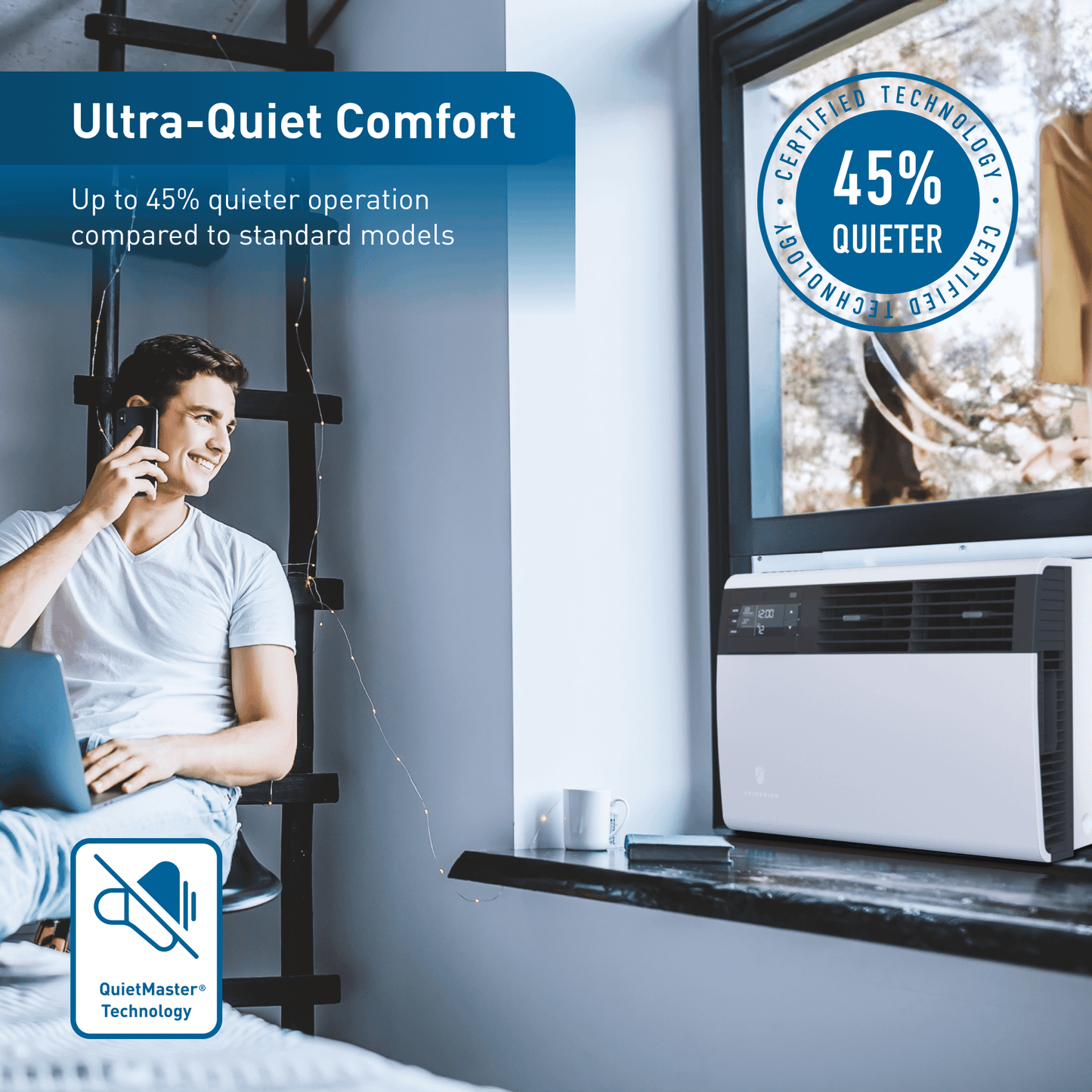 FRIEDRICH KCVL36B30A Friedrich K hl Inverter 36,000 BTU 230V Smart Window/Wall Air Conditioner - Cool only