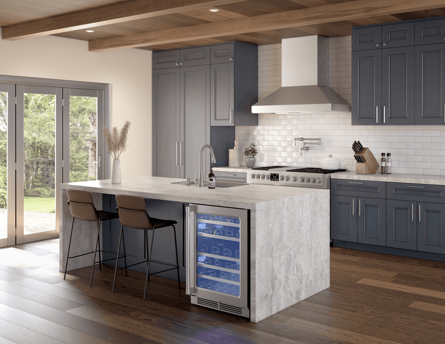ZEPHYR Titan Wall, 48in, SS, PowerWave, 750 CFM w/ACT in Stainless Steel - AK7648BS