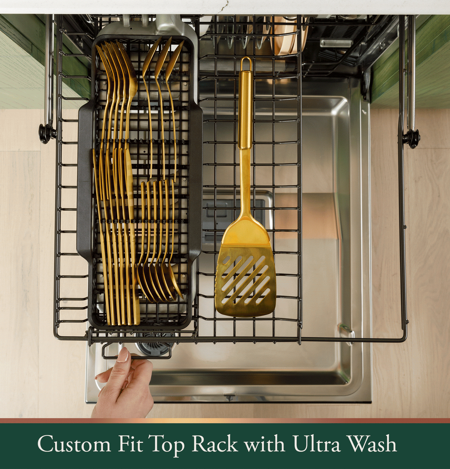 CAFE CDT888P3VD1 CAFé™ CustomFit ENERGY STAR Stainless Interior Smart Dishwasher with Ultra Wash Top Rack and Dual Convection Ultra Dry, LED Lights, 39 dBA Black - CDT888P3VD1