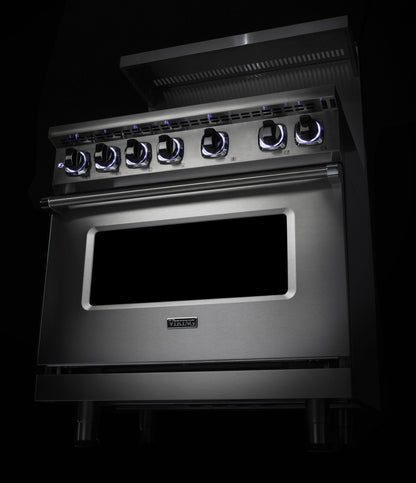 VIKING 36" Dual Fuel Range - VDR7362 Viking 7 Series in Stainless Steel - VDR73624GSSLP