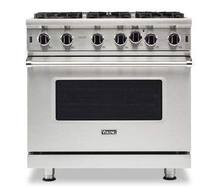VIKING 36" Open Burner Gas Range Viking 5 Series Gray - VGIC53626BSQ