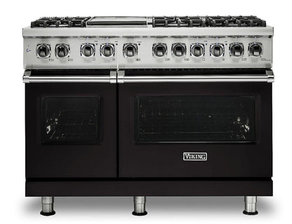 Klein Tools VIKING 48" Dual Fuel Range - Viking 5 Series Black - VDR5486GON
