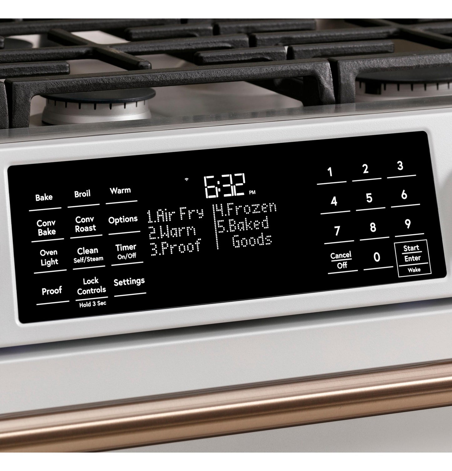 CAFE C2S900P2MS1 CAFé 30" Smart Slide-In, Front-Control, Dual-Fuel Range with Warming Drawer in Stainless Steel - C2S900P2MS1