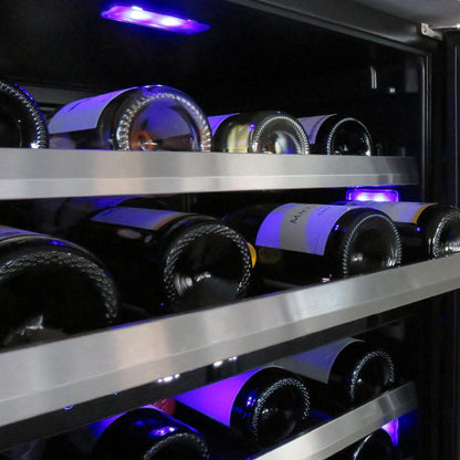 XO APPLIANCE XOU15WGSL 15" Wine Cooler, in Stainless Steel Glass, Left Hinge in Stainless Steel