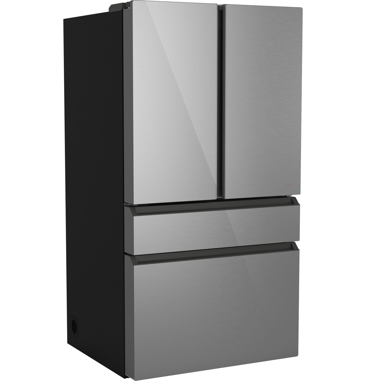 CAFE CJE23DM5WS5 CAFé ENERGY STAR 23.2 Cu. Ft. Smart Counter-Depth 4-Door French-Door Refrigerator in Platinum Glass With Dual-Dispense AutoFill Pitcher Gray - CJE23DM5WS5