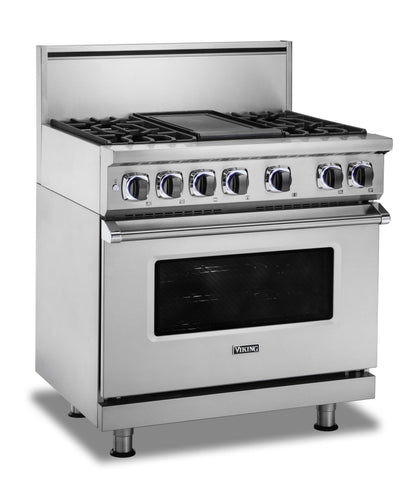 VIKING 36" Dual Fuel Range - VDR7362 Viking 7 Series Black - VDR73626BON