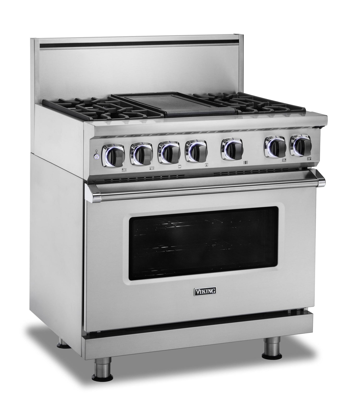 VIKING 36" Dual Fuel Range - VDR7362 Viking 7 Series Gray - VDR73624GDGLP