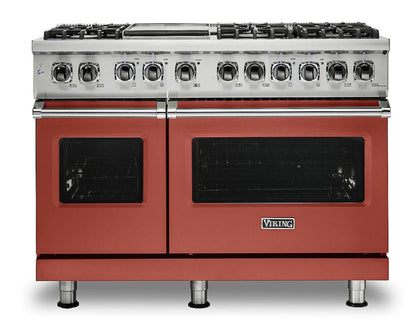 Klein Tools VIKING 48" Dual Fuel Range - Viking 5 Series Red - VDR5486GSC