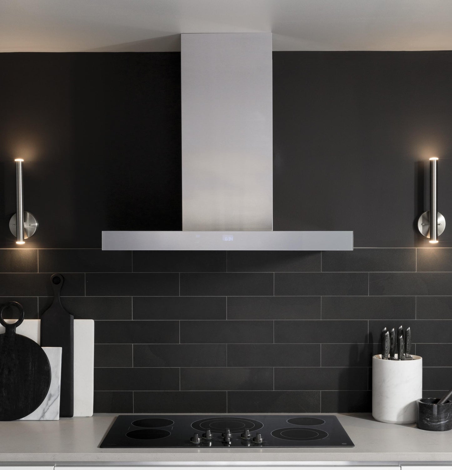 CAFE UVW9361SLSS 36" Smart Designer Wall Mount Hood w/ Perimeter Venting in Stainless Steel - UVW9361SLSS