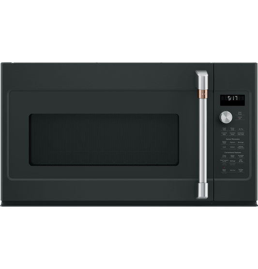 CAFE  1.7 Cu. Ft. Convection Over-the-Range Microwave Oven Black - CVM517P3RD1