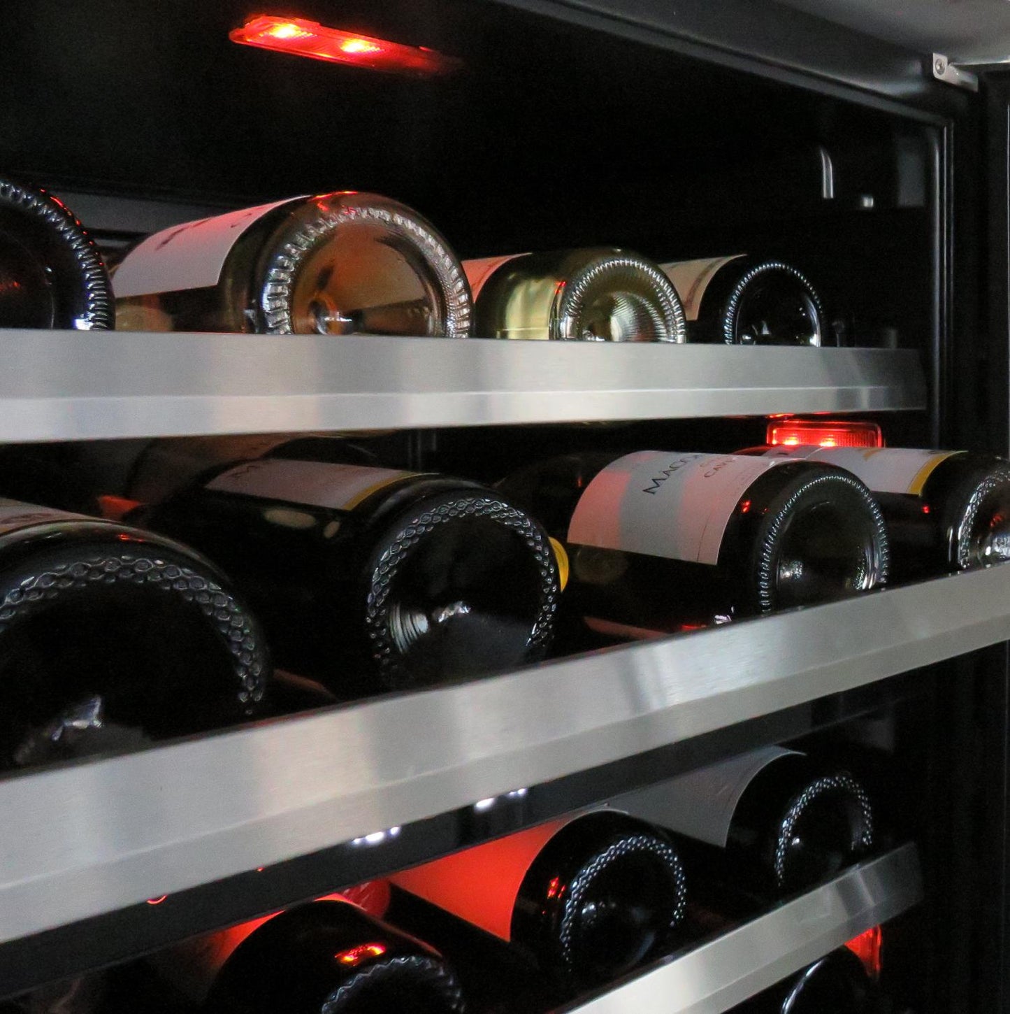 XO APPLIANCE XOU24WDZGOL 24" Wine Cooler, Dual Zone Panel Ready Glass, Left Hinge Custom Panel Ready - XOU24WDZGOL