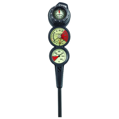 Scubapro 3-Gauge In-line Scuba Diving Console Depth Pressur - GAUG132 PSI