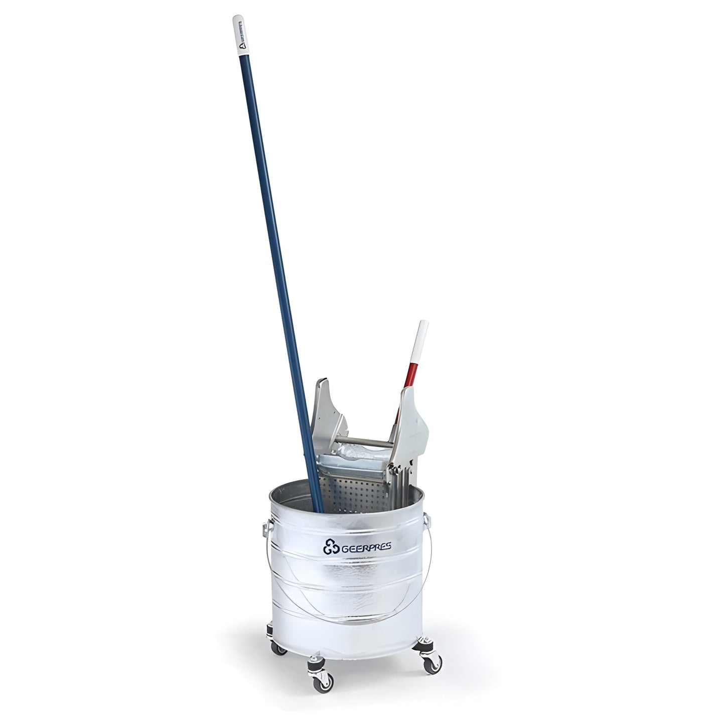 Geerpres Floor-Prince Zinc Plated Down Press Mop Wringer (16 - 24 oz mops) - GEE-1010