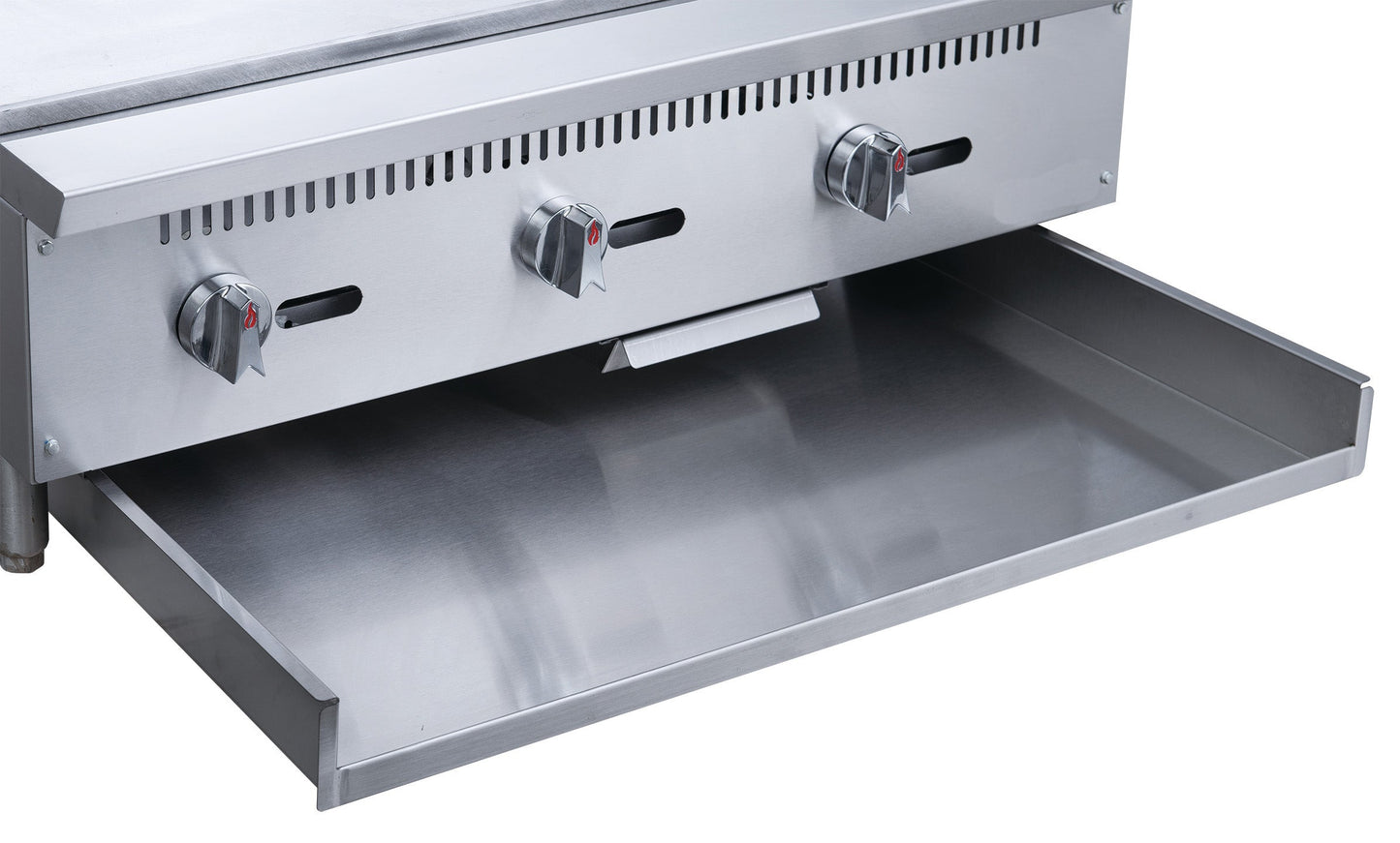 Chef AAA - TCGM36 Commercial 36 in. Countertop with Griddle with 3 Burners NG - TCGM36