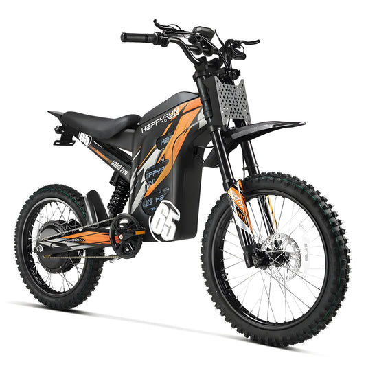 HappyRun G300 Pro 72V/30Ah 6500W Off-Road Electric Dirt Bike - HAPPYRUN-G300PRO-ORANGE
