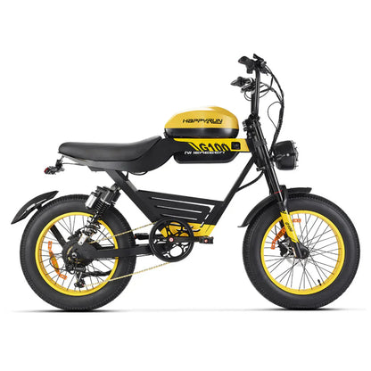 HappyRun G100 48V/38Ah 2000W Dual Battery Electric Bike
