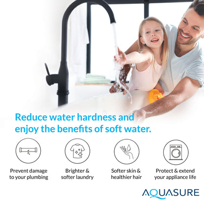 Aquasure Pro | Whole House Water Filter Bundle with 72,000 Grains Softener, 75 GPD Reverse Osmosis System & Triple Purpose Pre-Filter - AS-WHF72D