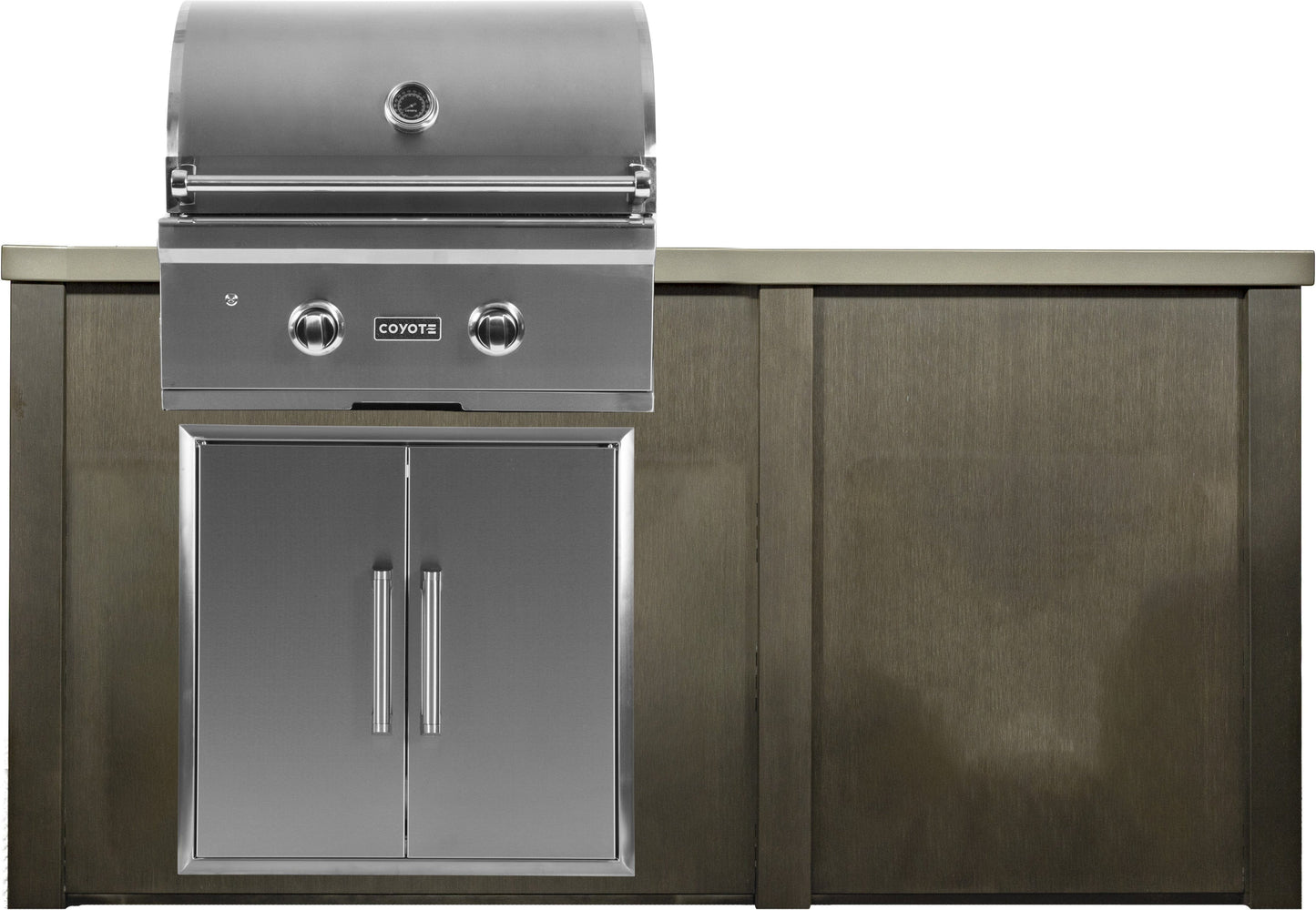 Haven 5 1/2’ Ft Coyote Outdoor Kitchen Island w/ Plain Panel HCOY66PAN - HCOY66PANHG