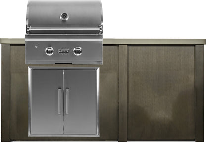 Haven 5 1/2’ Ft Coyote Outdoor Kitchen Island w/ Plain Panel HCOY66PAN - HCOY66PANHG