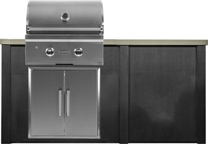 Haven 5 1/2’ Ft Coyote Outdoor Kitchen Island w/ Plain Panel HCOY66PAN - HCOY66PANHG