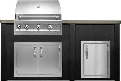 Haven 72" Artisan Outdoor Kitchen Island w/ 17" Door - HART72DOOR