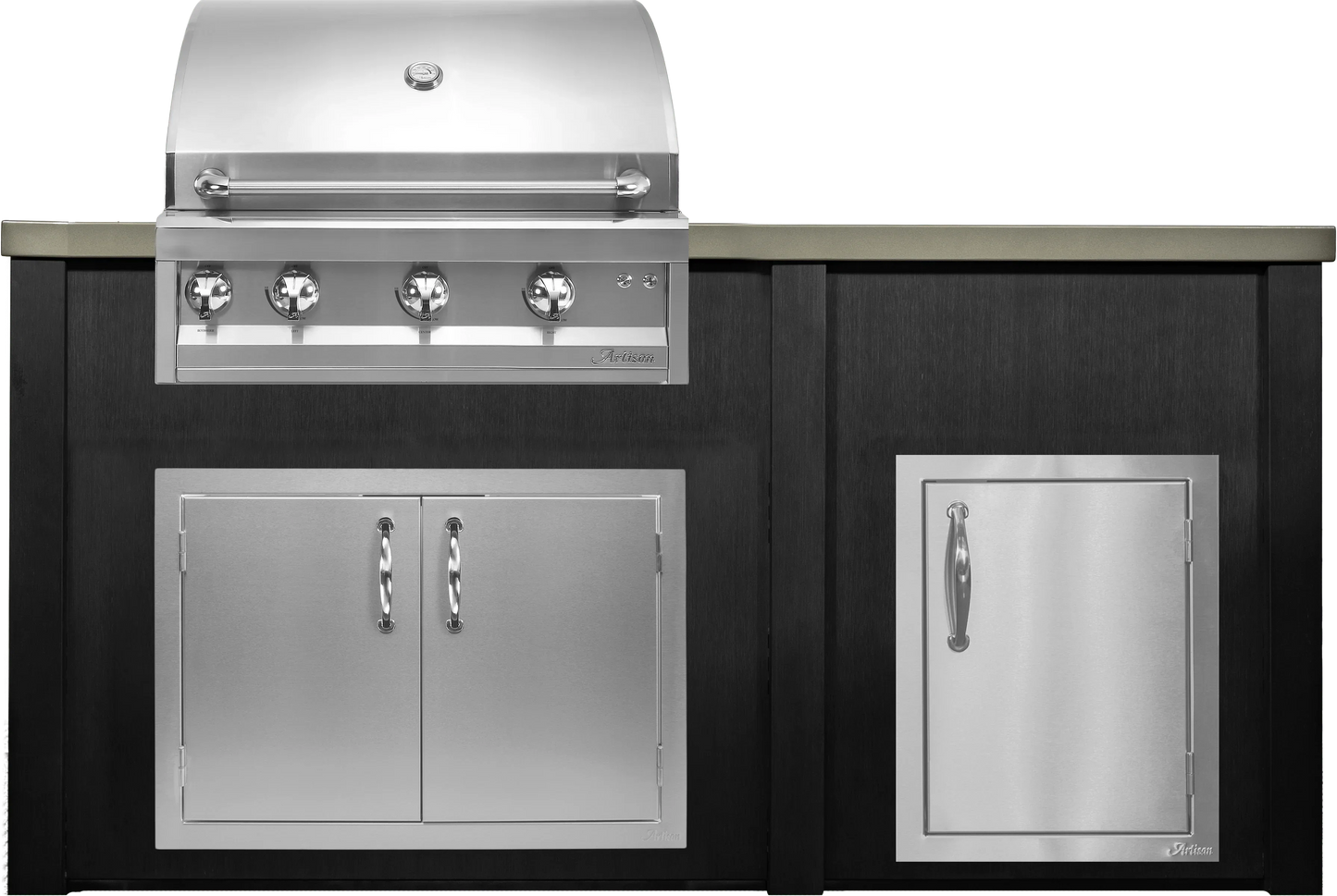 Haven 72" Artisan Outdoor Kitchen Island w/ 17" Door - HART72DOOR