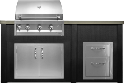 Haven 72" Artisan Outdoor Kitchen Island w/ 17" Drawer - HART72DRAW