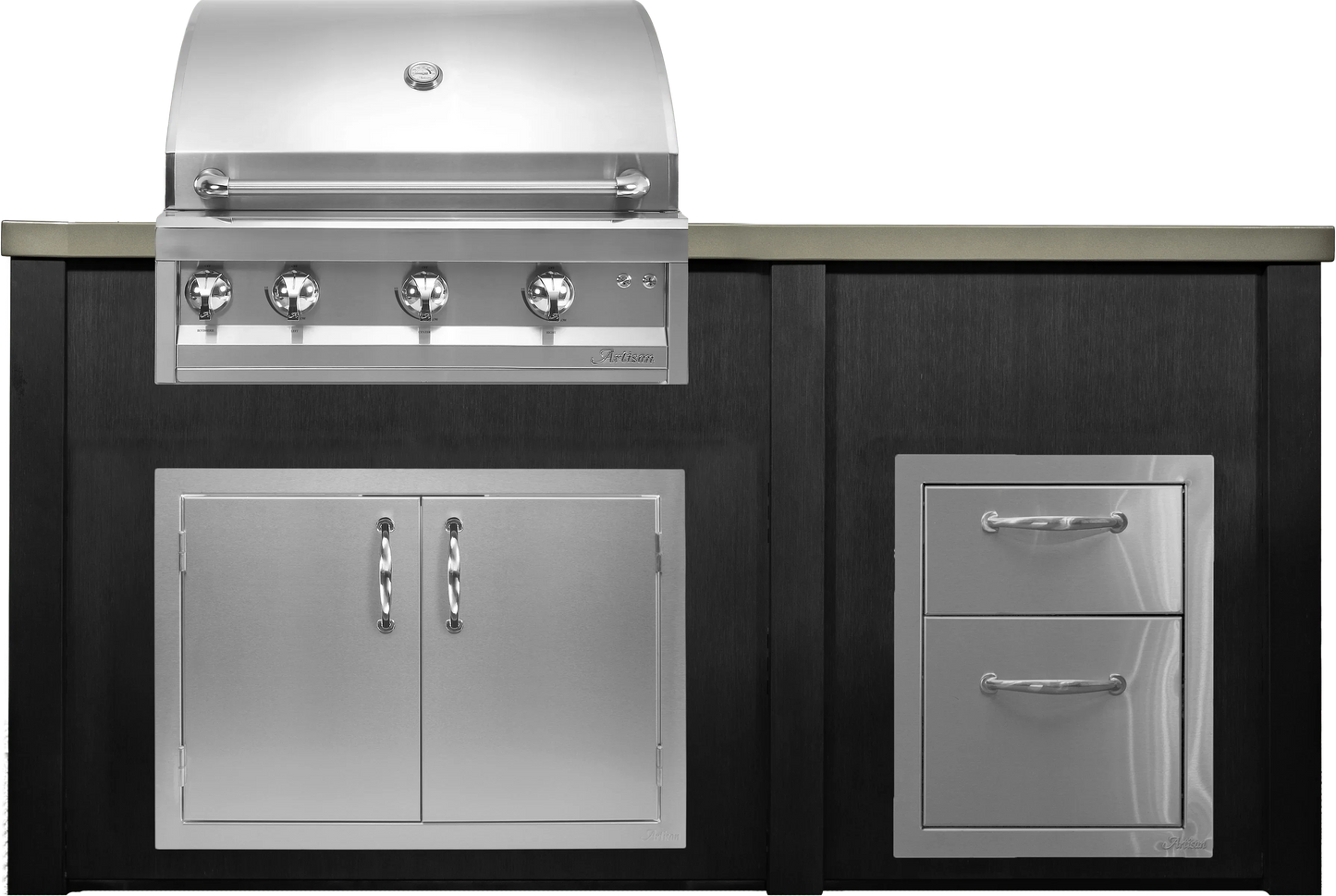 Haven 72" Artisan Outdoor Kitchen Island w/ 17" Drawer - HART72DRAW
