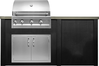 Haven 72" Artisan Outdoor Kitchen Island w/ Plain Panel - HART72PAN