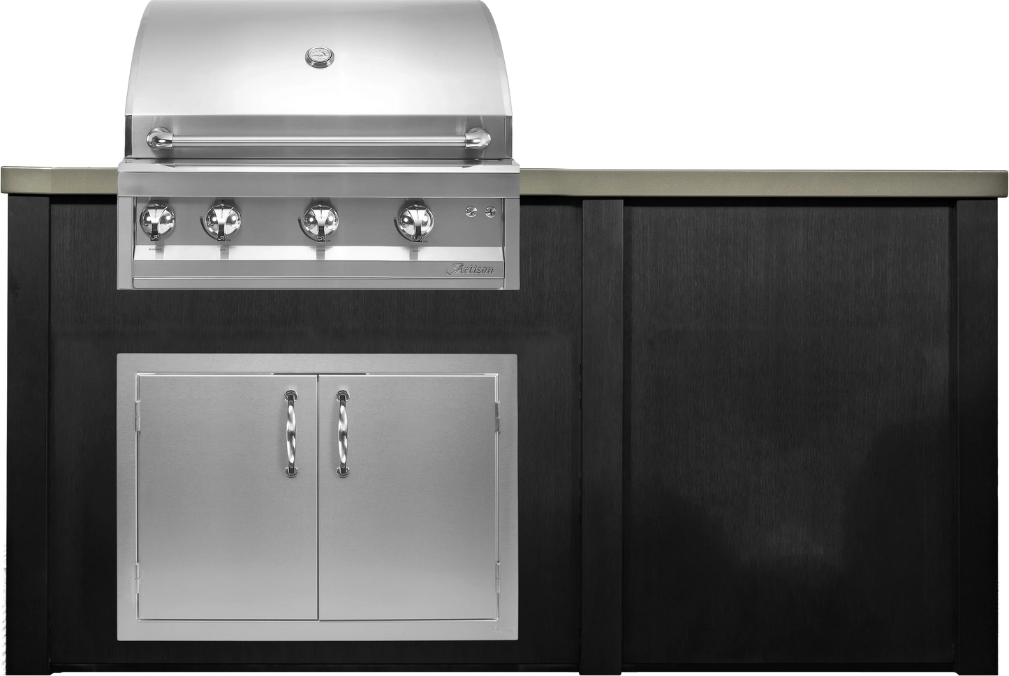 Haven 72" Artisan Outdoor Kitchen Island w/ Plain Panel - HART72PAN