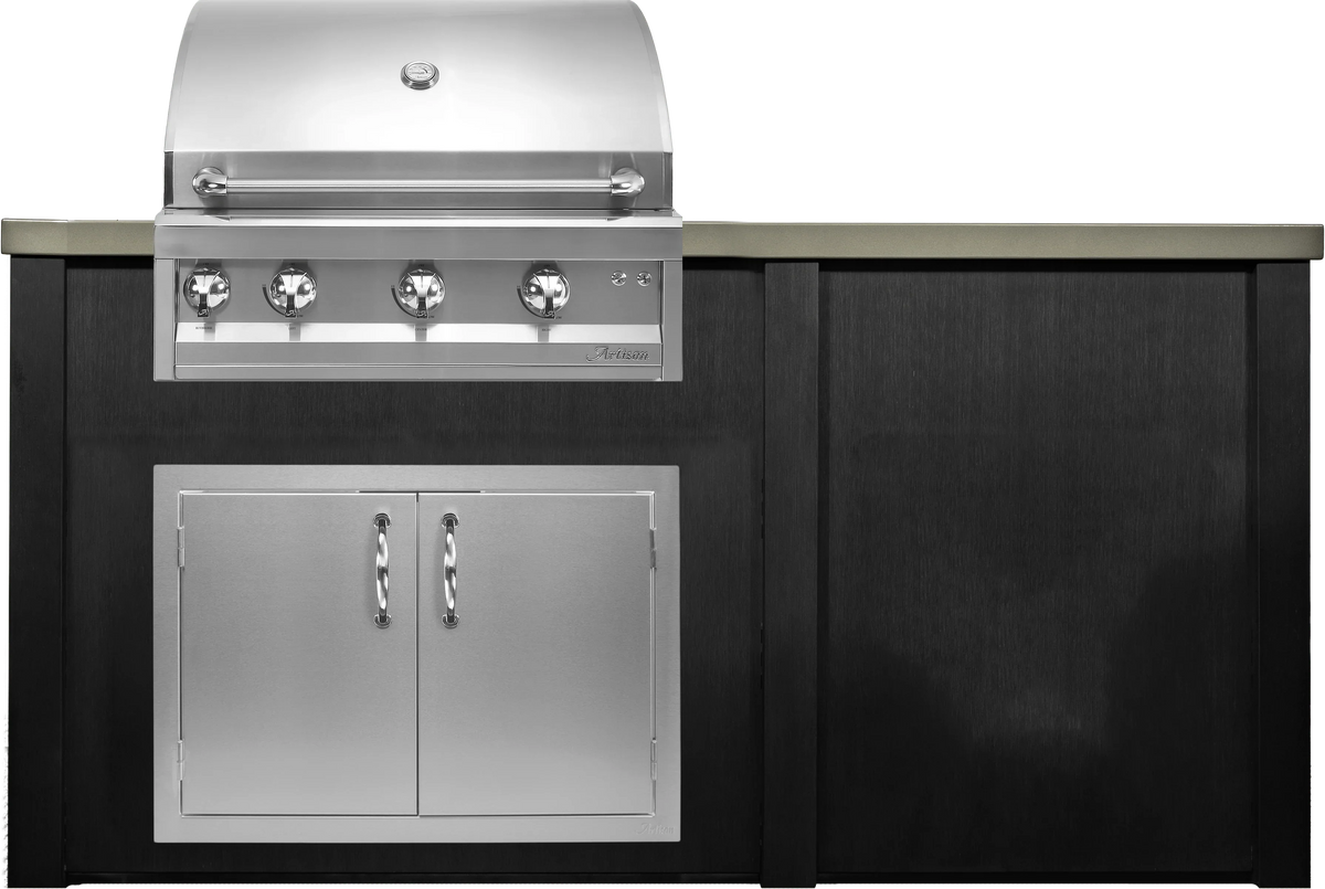 Haven 96" Artisan Outdoor Kitchen Island w/ Plain Panel - HART96PAN