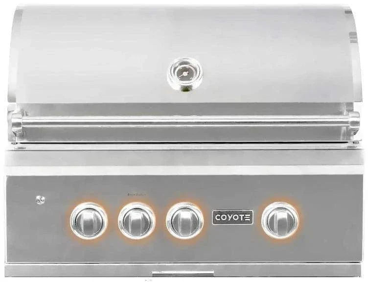 Haven 72" Coyote Outdoor Kitchen Island w/ Plain Panel  - HCOY72PAN-2