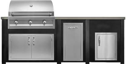 Haven 96" Artisan Outdoor Kitchen Island w/ 17" Door - HART96DOOR
